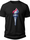 Liberty Torch Icon 4 Th of July Shirts - Adult Unisex Tee