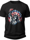 Liberty Silhouette Men's 4th of July Shirts - Adult Unisex Tee
