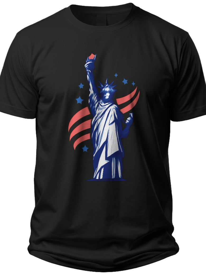 Liberty Silhouette July 4 Shirts - Adult Unisex Tee