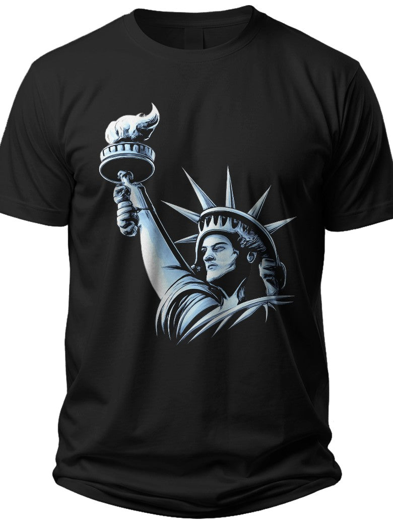 Liberty Silhouette 4th July Shirt Women - Adult Unisex Tee