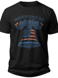 Liberty Bell Silhouette Independence Day Shirt - Adult Unisex Tee