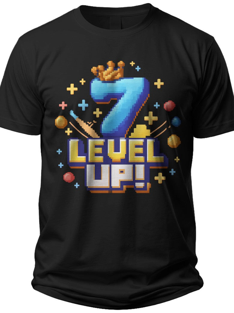 Level Up Seven I Was 6 Now Im 7 Shirt - Adult Unisex Tee