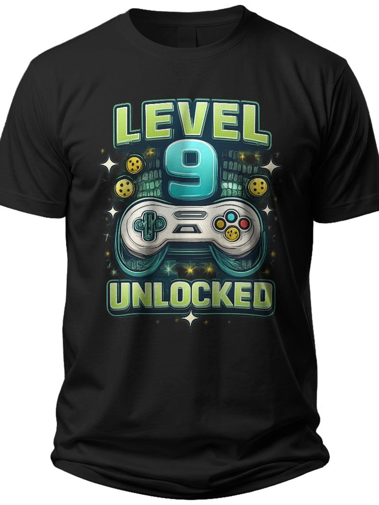 Level 9 Gamer 9th Birthday Shirt - Adult Unisex Tee