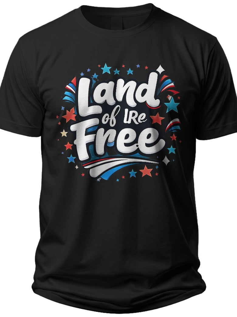 Land of the Free 4th of July Shirts Kids - Adult Unisex Tee
