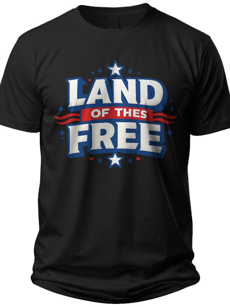 Land of the Free 4th If July Shirts for Women - Adult Unisex Tee