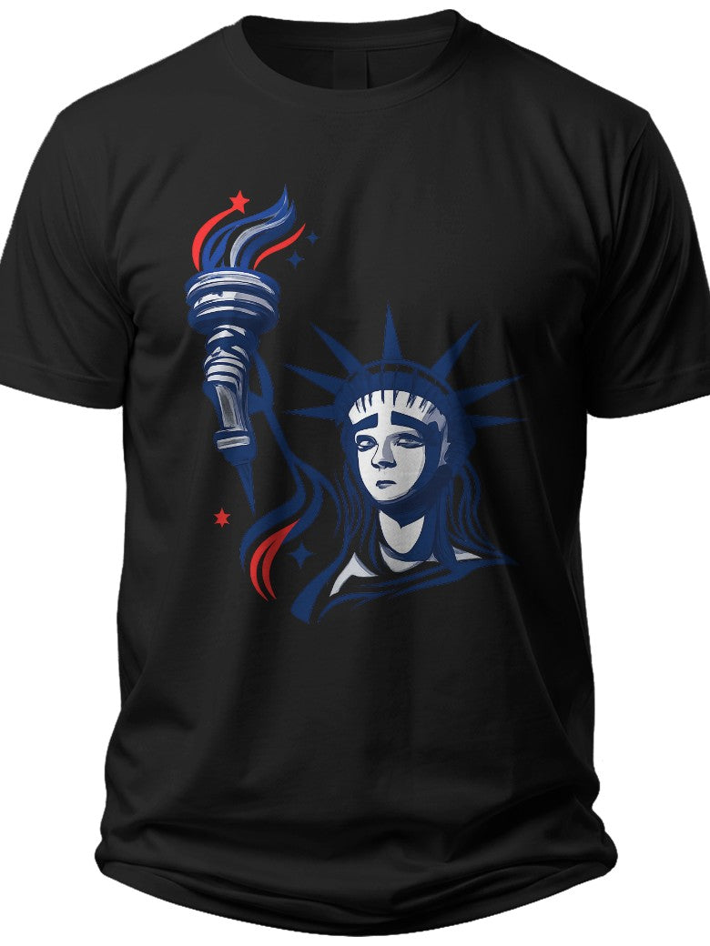 Lady of Freedom Women's 4th of July Shirts - Adult Unisex Tee