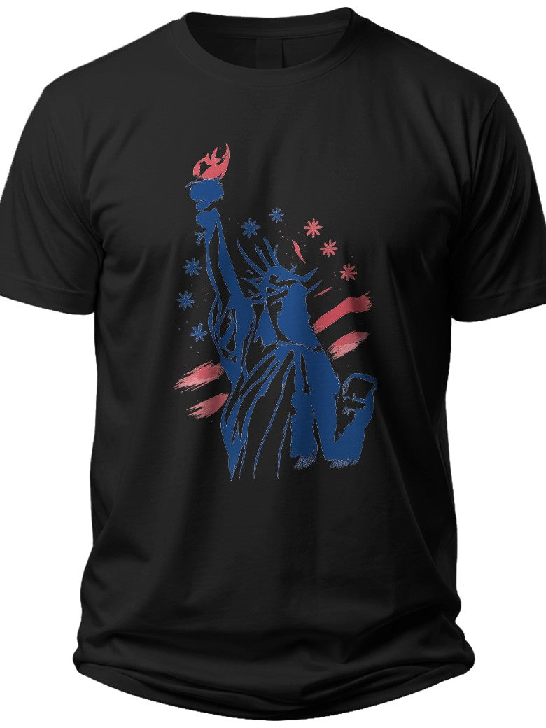 Lady Liberty's Torch 4th of July Shirts Women Plus Size - Adult Unisex Tee