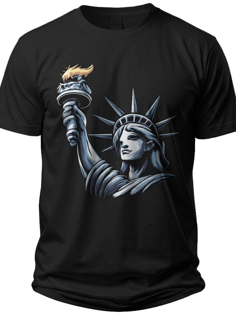 Lady Liberty Silhouette 4th of July Women's Shirts - Adult Unisex Tee