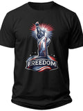 Lady Liberty Freedom 4th of July Shirt Men - Adult Unisex Tee