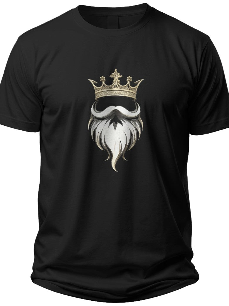 King Dad Crown Beard Custom Fathers Day Shirt - Adult Unisex Tee