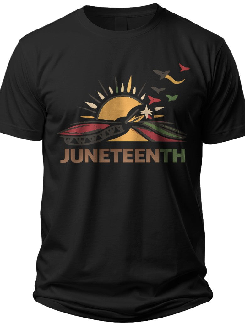 Juneteenth Sunrise Juneteenth Shirts for Men - Adult Unisex Tee