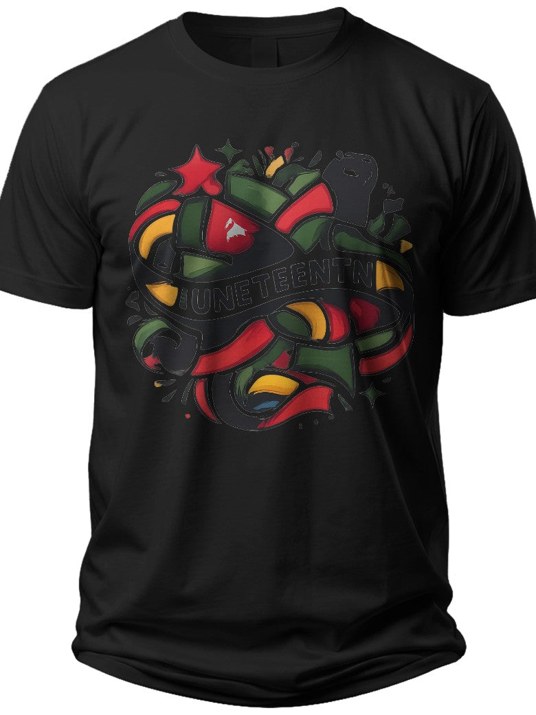 Juneteenth Joy Abstract Juneteenth Shirt Kids - Adult Unisex Tee