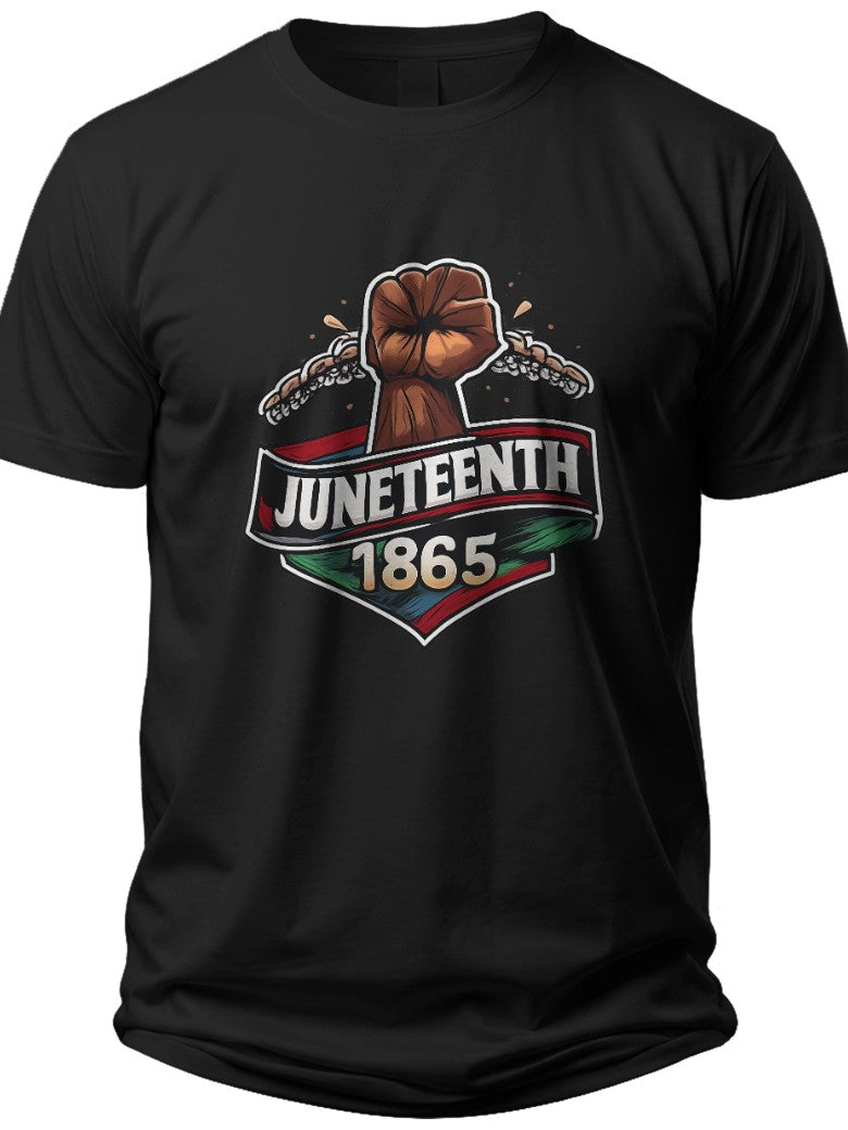 Juneteenth 1865 Freedom Fist Kids Juneteenth Shirt - Adult Unisex Tee