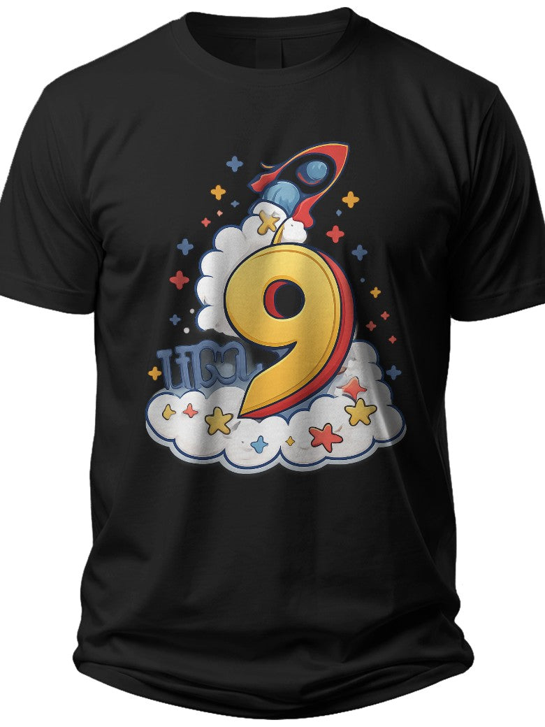 I'm 9 Rocket 9th Birthday Shirt - Adult Unisex Tee