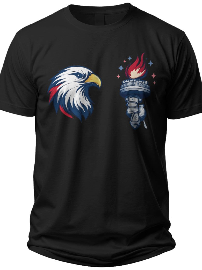 His & Hers Patriots Couples 4th of July Shirts - Adult Unisex Tee