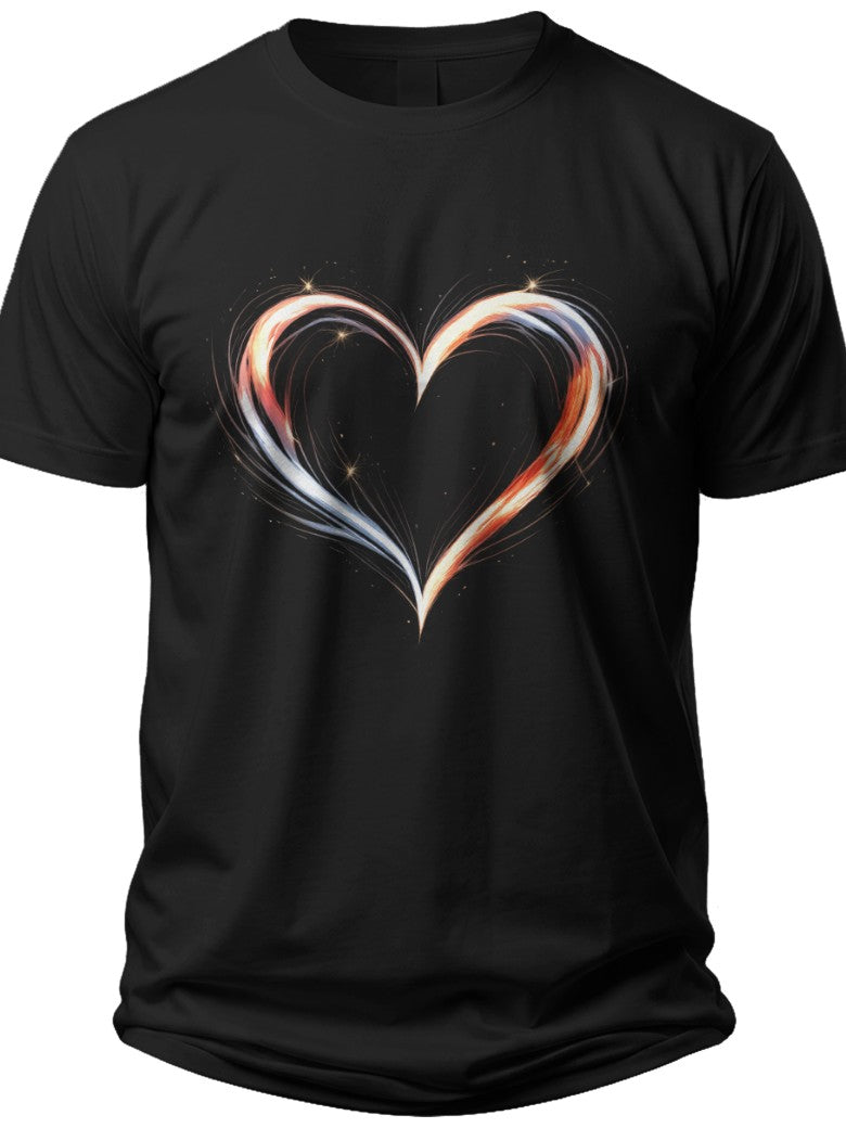 Heart of the Blast Im Just Here for the Fireworks Couple Shirts - Adult Unisex Tee