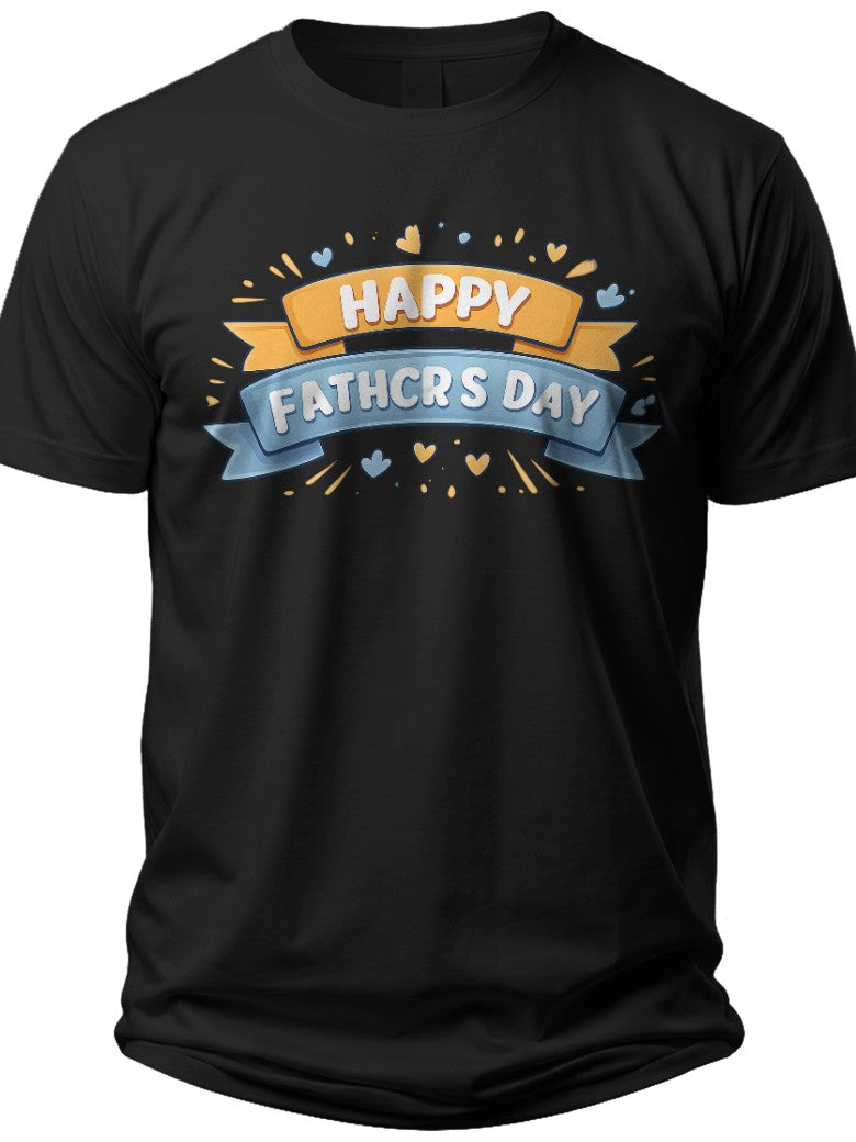 Happy Father's Day Banner Father's Day Shirts - Adult Unisex Tee
