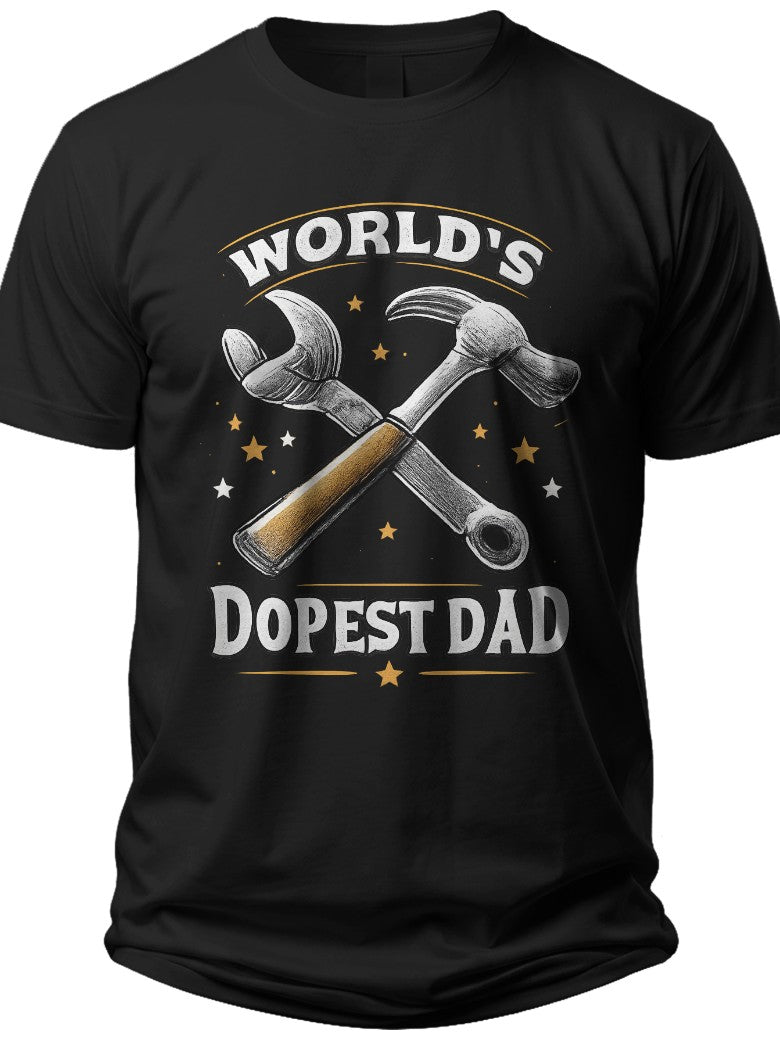 Handy Dad Worlds Dopest Dad Shirt - Adult Unisex Tee