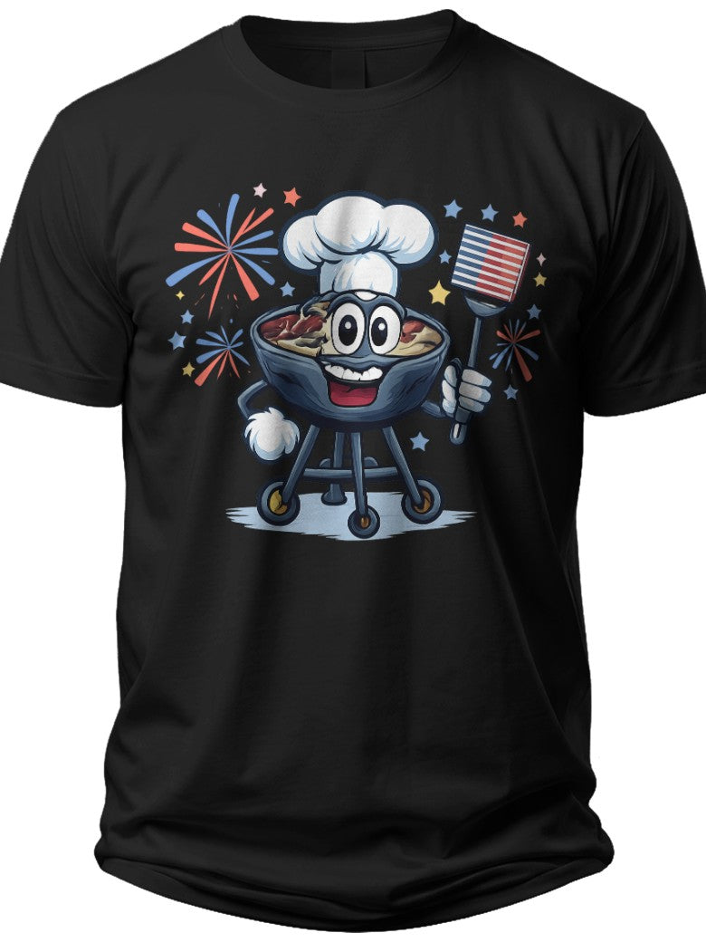 Grilling Freedom 4th of July Shirts for Men Funny - Adult Unisex Tee