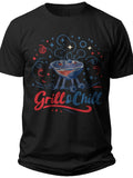 Grilling & Freedom 4th of July Shirt for Women - Adult Unisex Tee