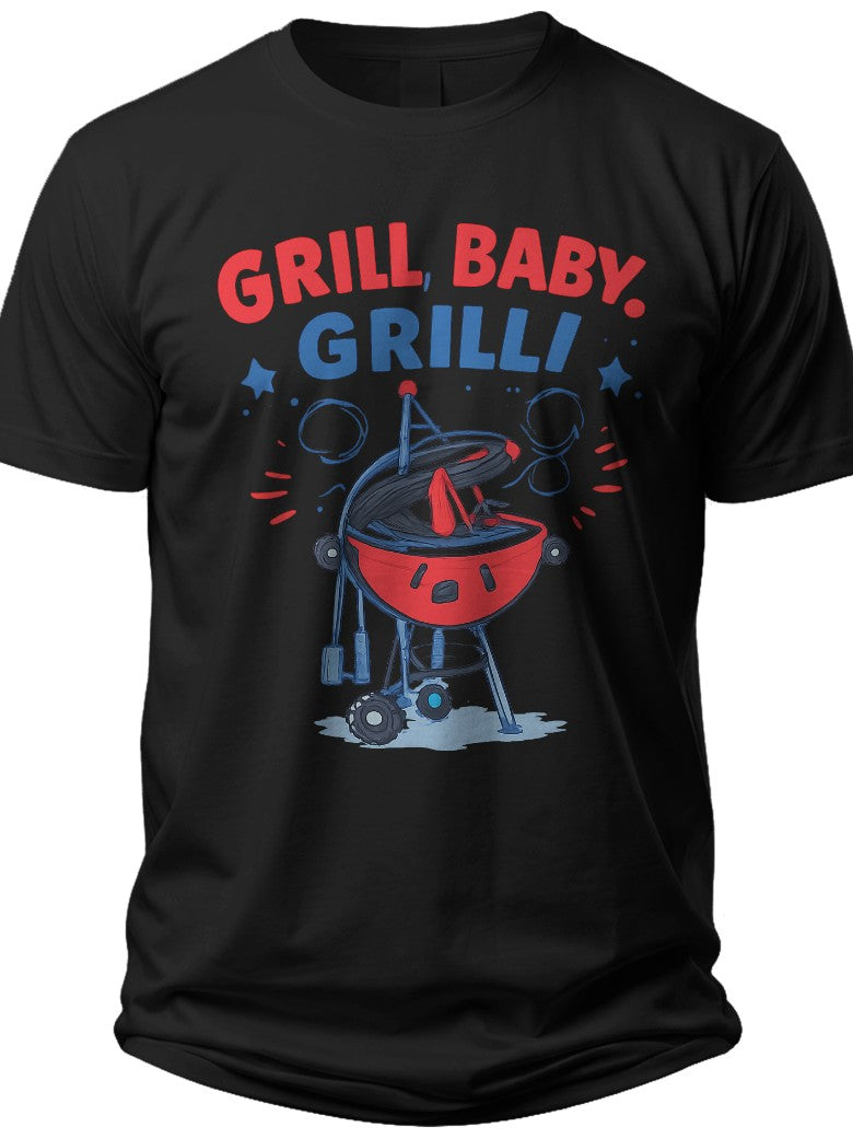 Grill Master Freedom Fourth of July Shirts Funny - Adult Unisex Tee