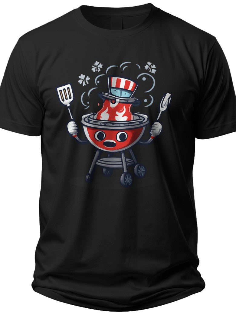 Grill Master Freedom 4th of July Mens Shirt - Adult Unisex Tee