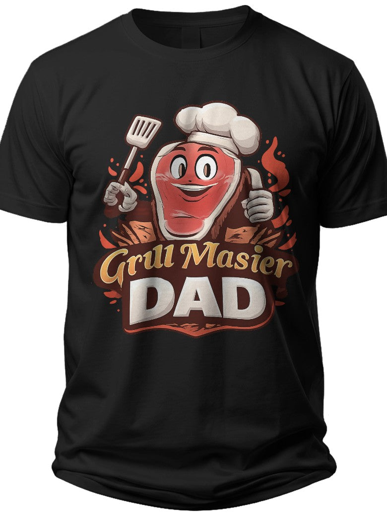 Grill Master Dad Shirts for Fathers Day - Adult Unisex Tee