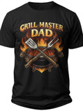 Grill Master Dad Happy Fathers Day Shirt - Adult Unisex Tee