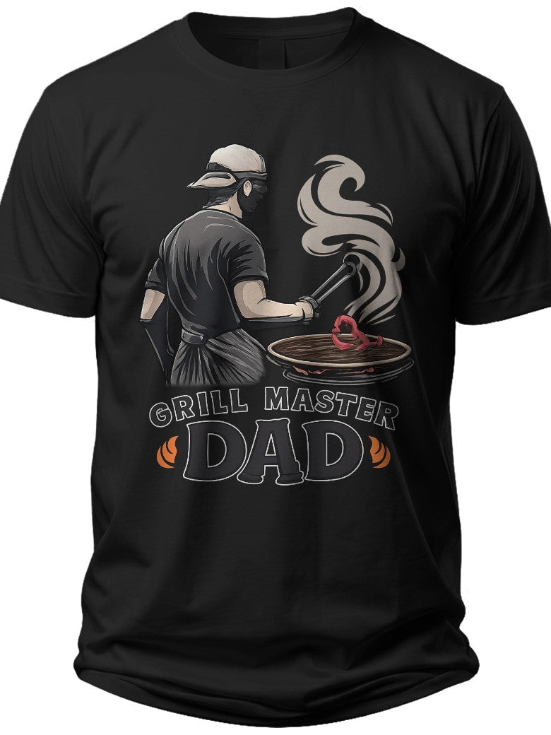 Grill Master Dad Father's Day Tshirt - Adult Unisex Tee