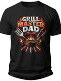 Grill Master Dad Badge Father's Day Shirts - Adult Unisex Tee