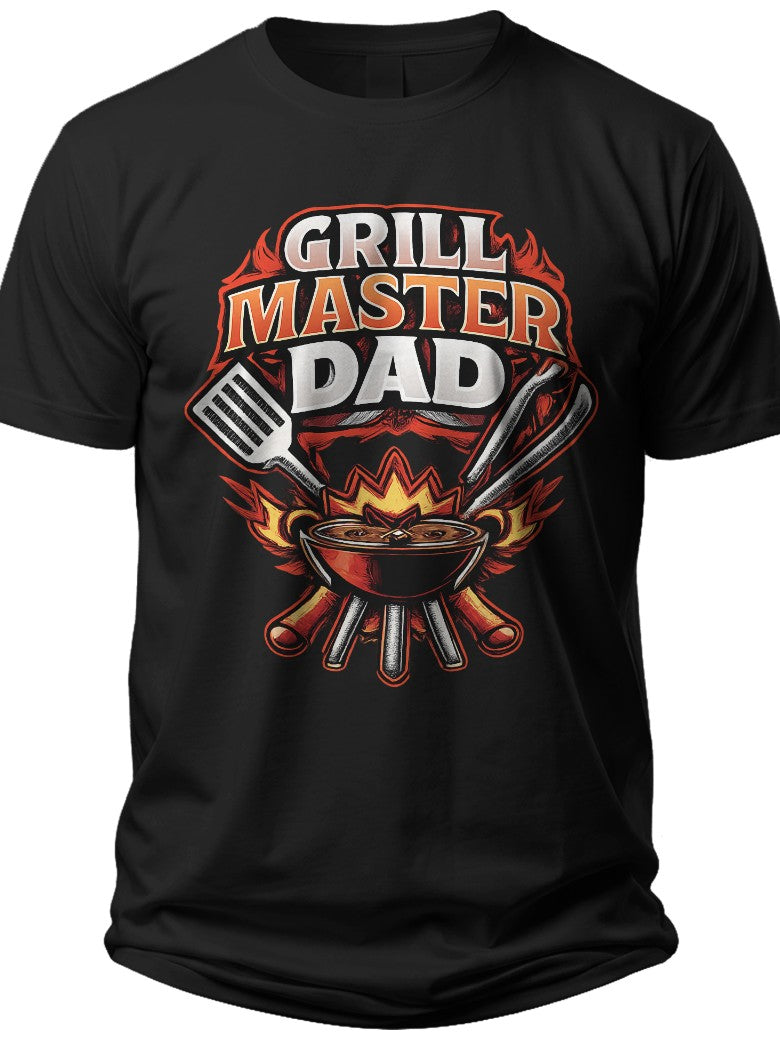 Grill Master Dad Badge Father's Day Shirts - Adult Unisex Tee