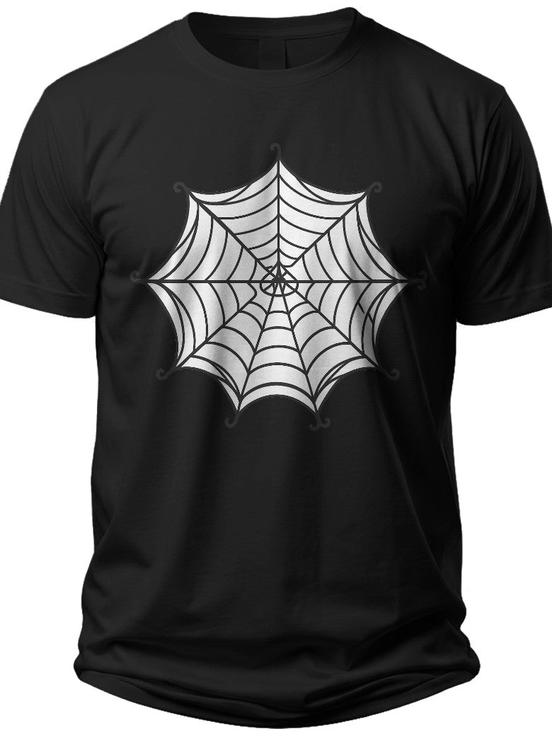 Gothic Web Halloween Shirt - Adult Unisex Tee