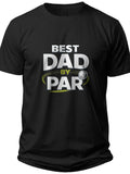 Golf Dad Typography Best Dad by Par Shirt - Adult Unisex Tee