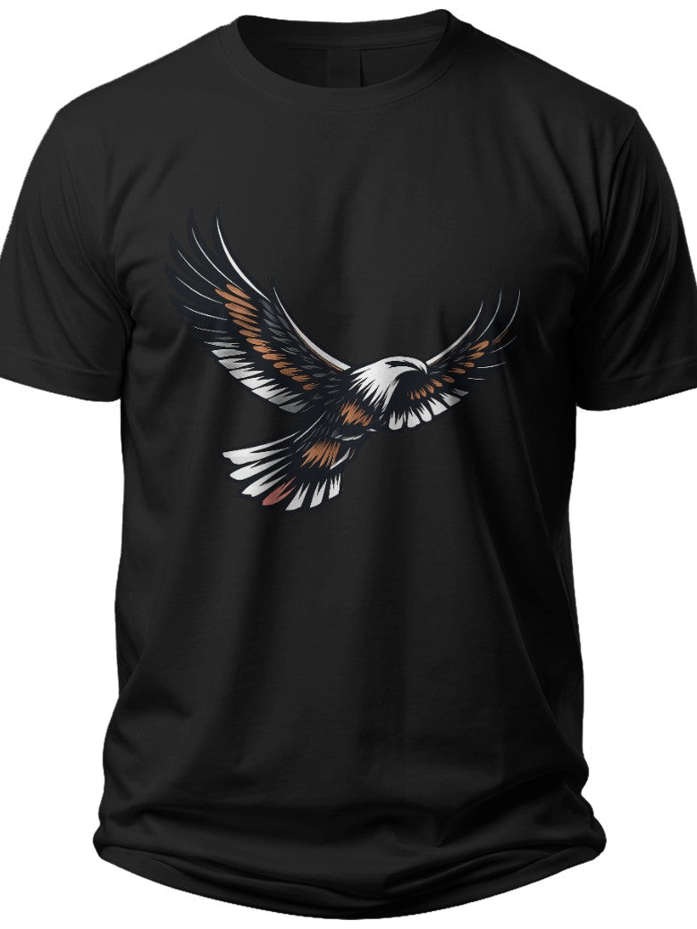 Geometric Eagle Flight Fourth of July Shirt - Adult Unisex Tee