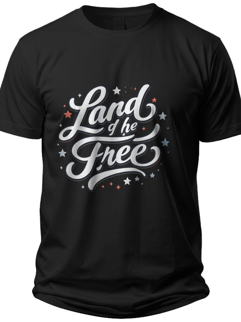 Freedom Script 4th of July Tee Shirts for Women - Adult Unisex Tee