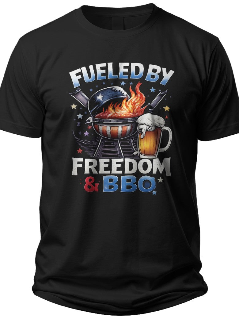Freedom Grill Master Funny 4th of July Shirts for Men - Adult Unisex Tee