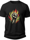 Freedom Fist & Stripes Juneteenth Shirts Women - Adult Unisex Tee