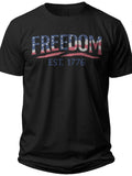 Freedom Est 1776 4th of July Shirts for Men - Adult Unisex Tee