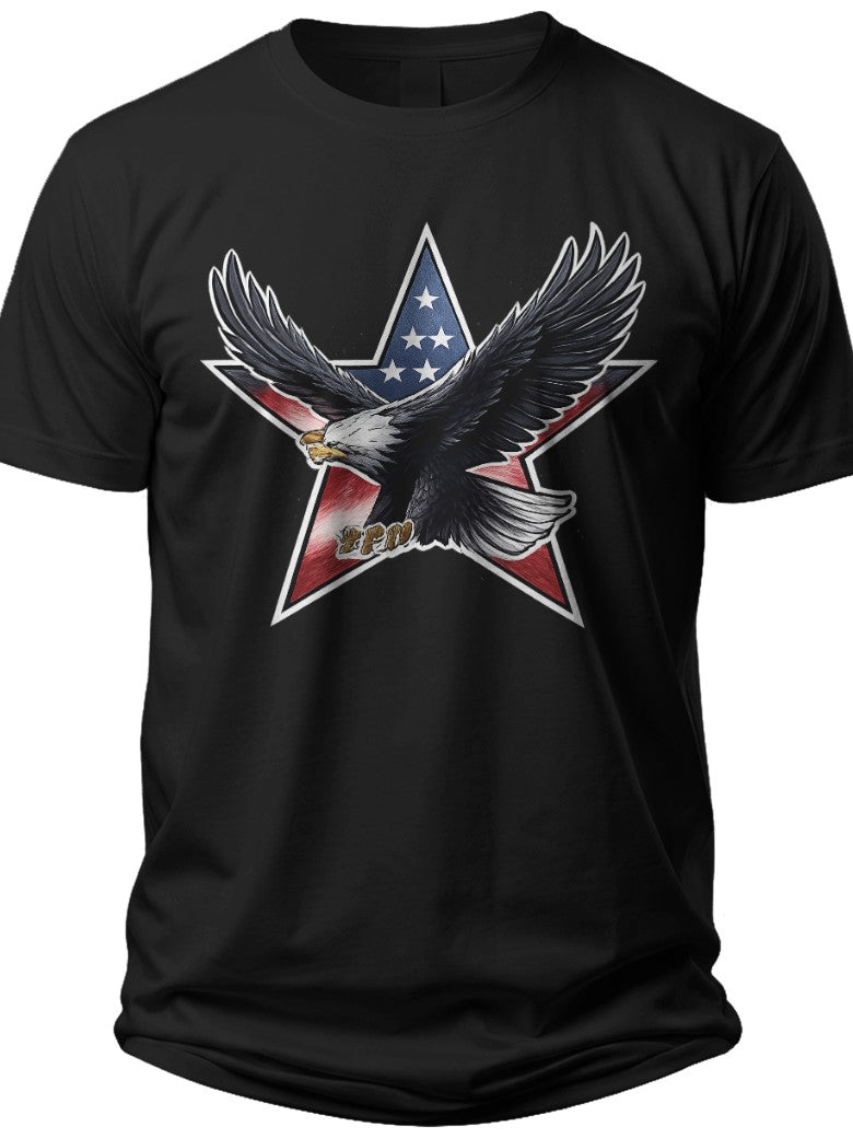 Freedom Eagle Star 4th of July Couples Shirts - Adult Unisex Tee