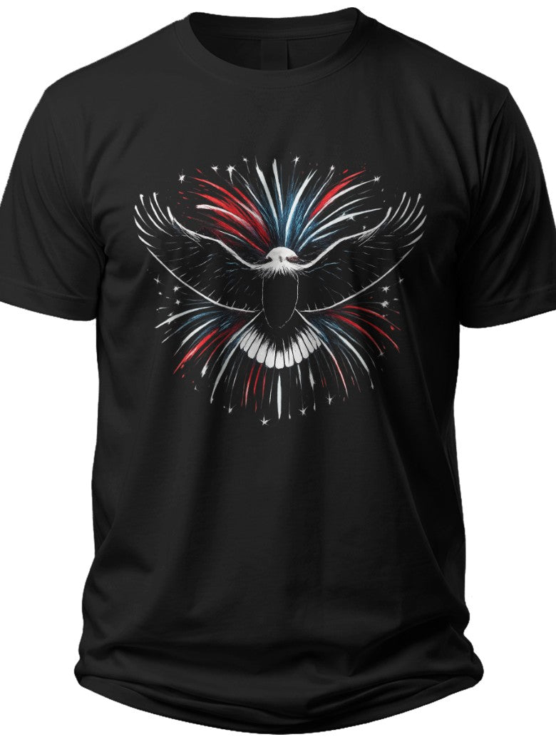 Freedom Eagle Silhouette Forth of July Shirts Women - Adult Unisex Tee