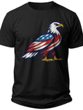 Freedom Eagle Silhouette 4th of July Tshirt - Adult Unisex Tee