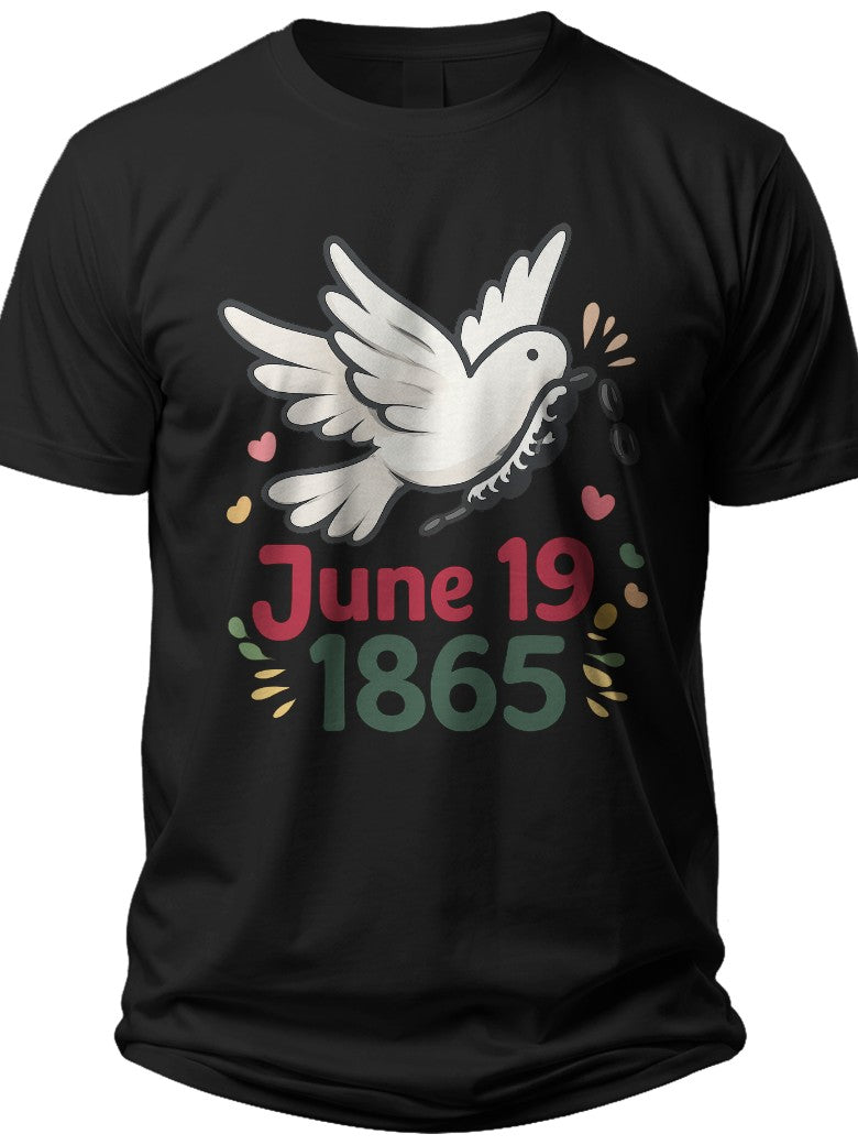 Freedom Dove 1865 Juneteenth Shirts Kids - Adult Unisex Tee