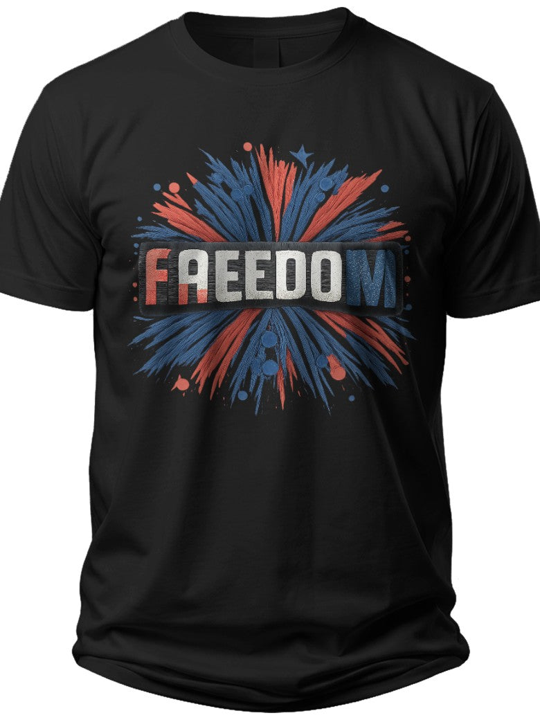 Freedom Blast July 4 Shirts for Men - Adult Unisex Tee