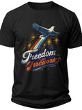 Freedom & Fireworks Funny 4th of July Shirt - Adult Unisex Tee