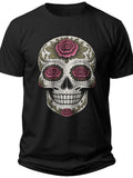 Floral Skull Elegance Halloween Shirts for Women - Adult Unisex Tee