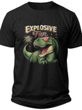 Fireworks Enthusiast Dino Funny 4th of July Shirts - Adult Unisex Tee