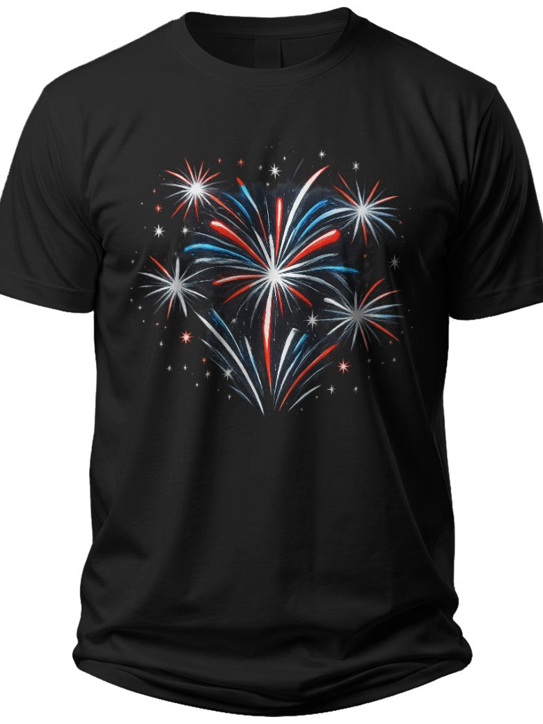 Fireworks Celebration Fourth July Shirts Women - Adult Unisex Tee