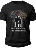 Firework Spectators Im Just Here for the Fireworks Couple Shirts - Adult Unisex Tee