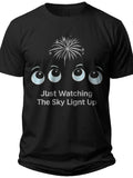 Firework Gaze Im Just Here for the Fireworks Couple Shirts - Adult Unisex Tee
