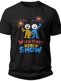 Firework Fun Duo Im Just Here for the Fireworks Couple Shirts - Adult Unisex Tee